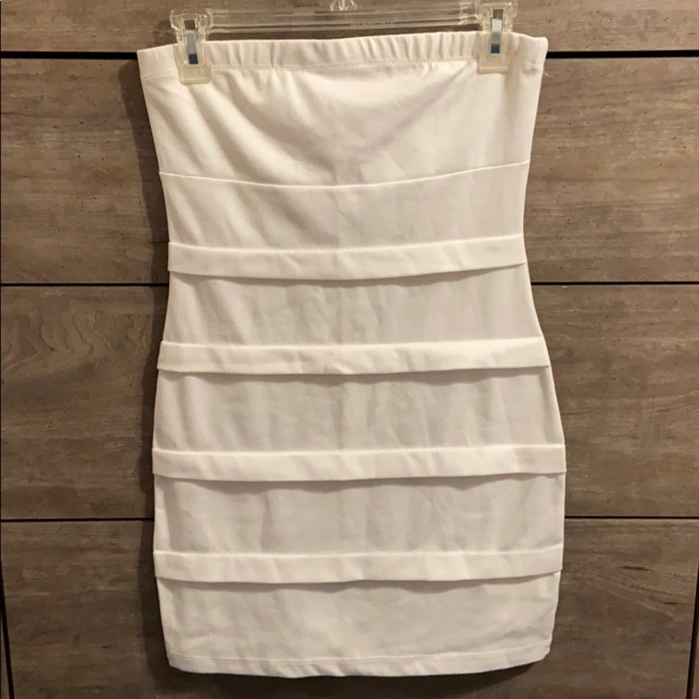 White tube dress